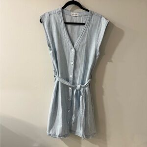 Bella Dahl Sky Blue Sleeveless Dress